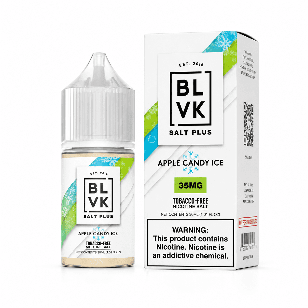 NicSalt - BLVK Salt Plus - Apple Candy Ice (30ml)