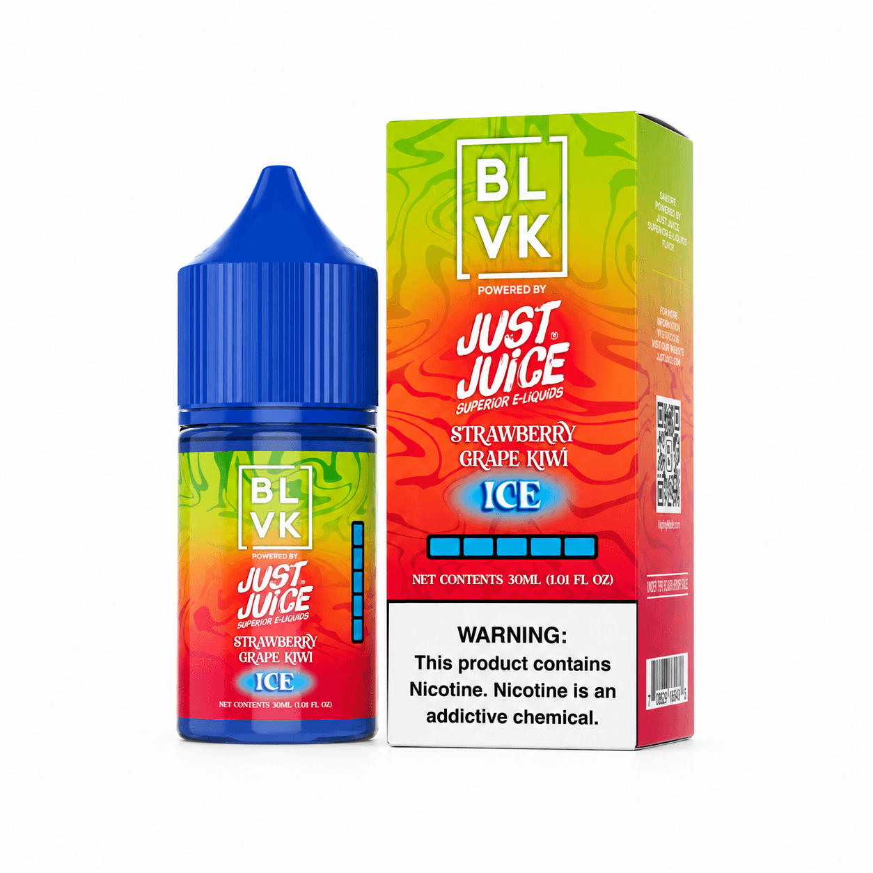 NicSalt - BLVK x Just Juice - Strawberry Grape Kiwi Ice