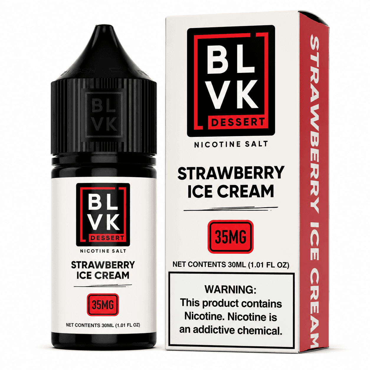 NicSalt - BLVK Salt Remix - Strawberry Ice Cream (30ml)