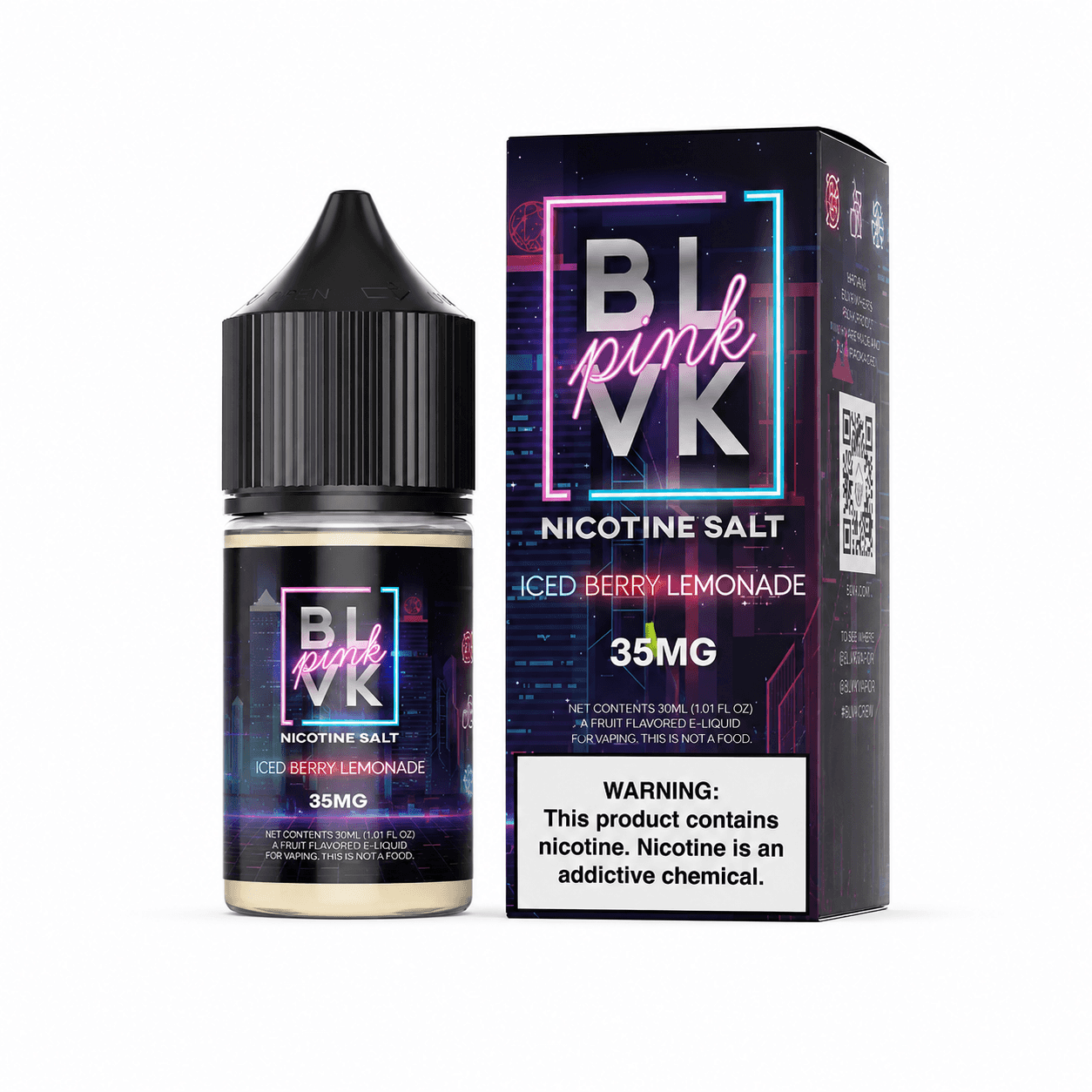 NicSalt - BLVK Pink - Iced Berry Lemonade (30ml)