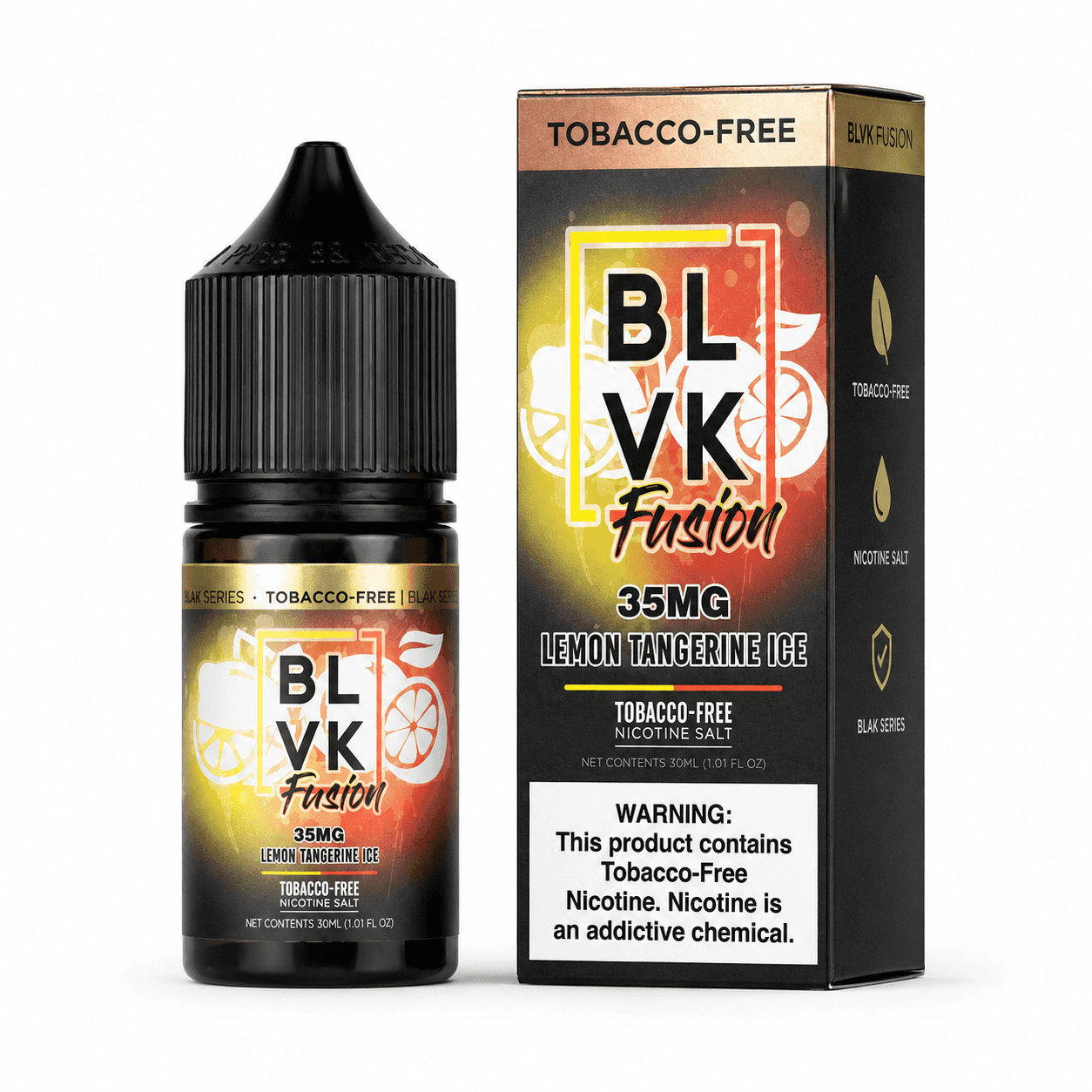 NicSalt - BLVK Fusion - Lemon Tangerine Ice (30ml)