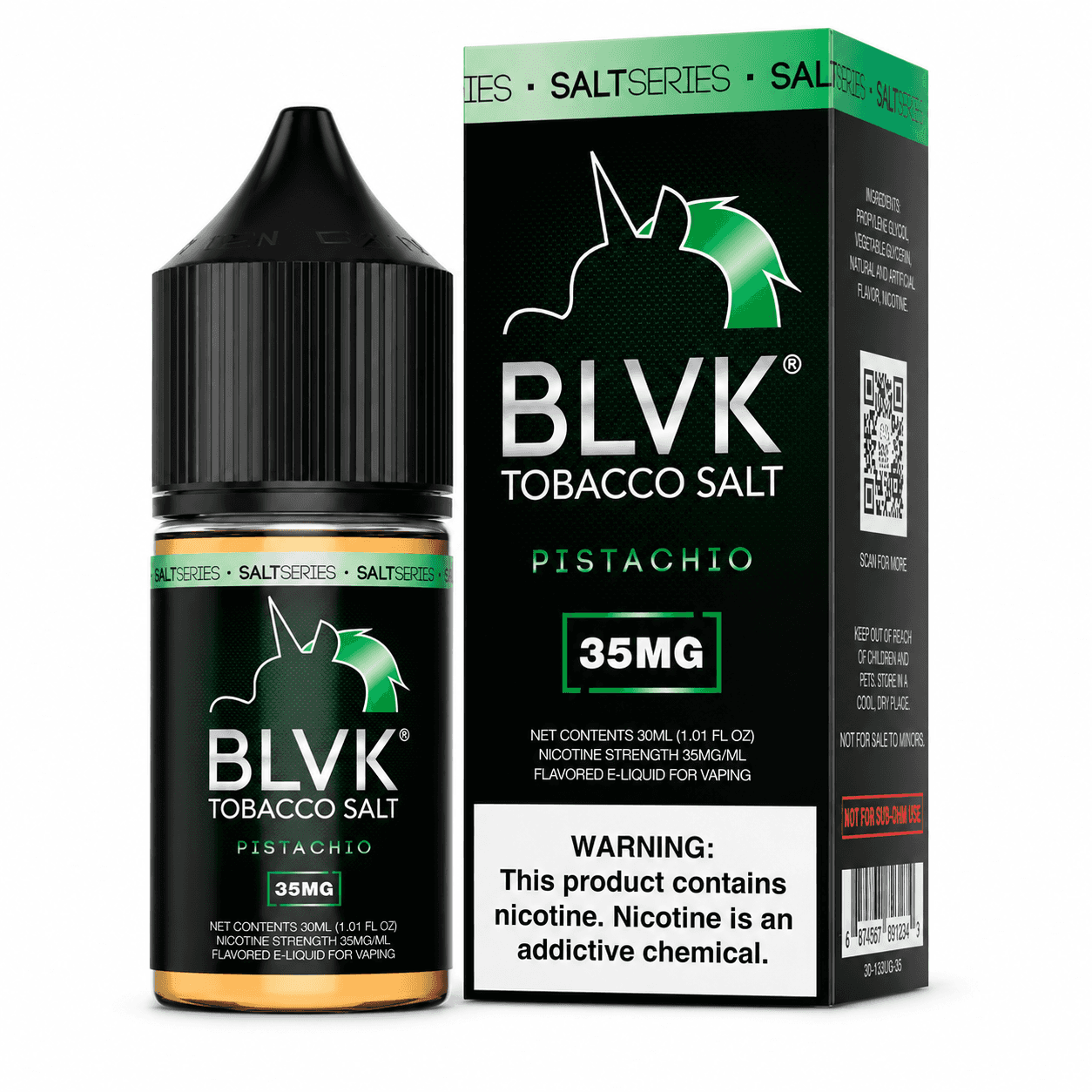 NicSalt - BLVK Salt Series - Pistachio (30ml)