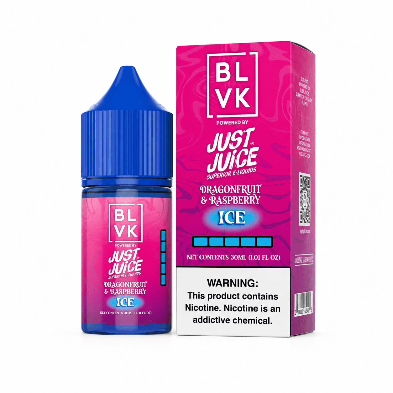 NicSalt - BLVK x Just Juice - Dragonfruit Raspberry Ice