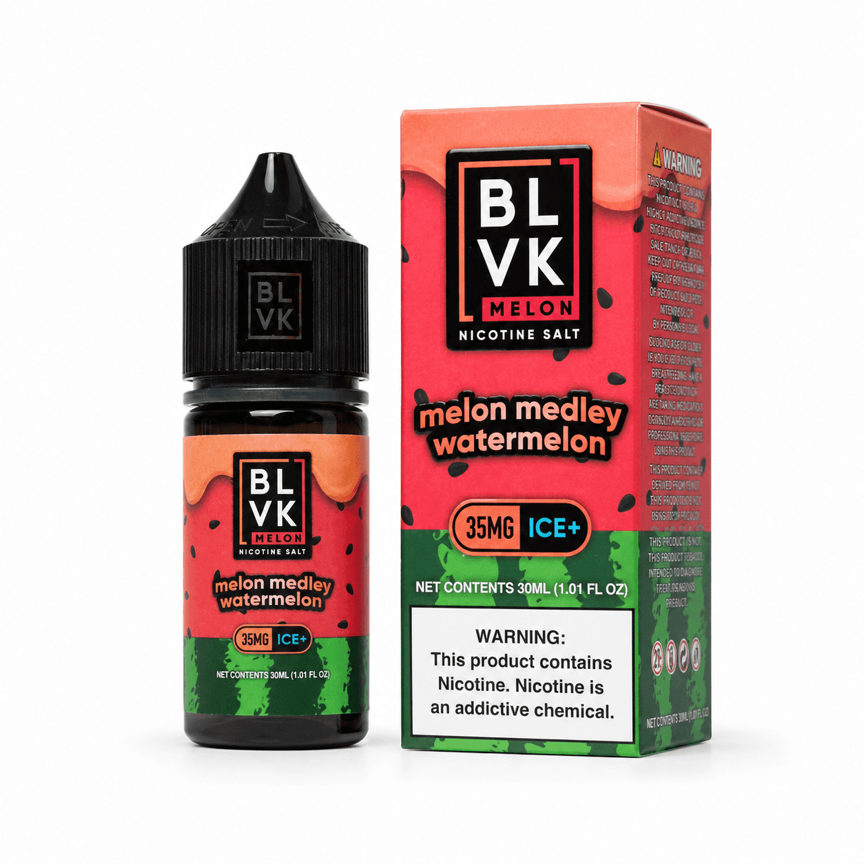 NicSalt - BLVK Melon - Melon Medley Watermelon (30ml) Teor de Nicotina:35mg