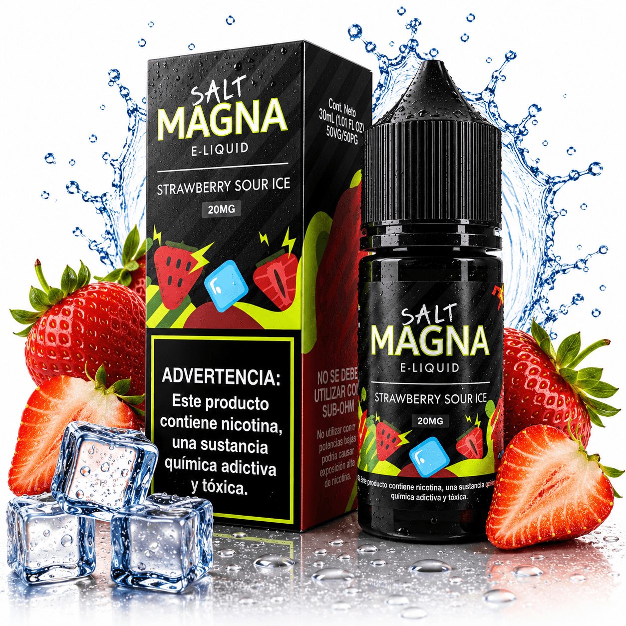 NicSalt - Magna - Strawberry Sour Ice (30ml)